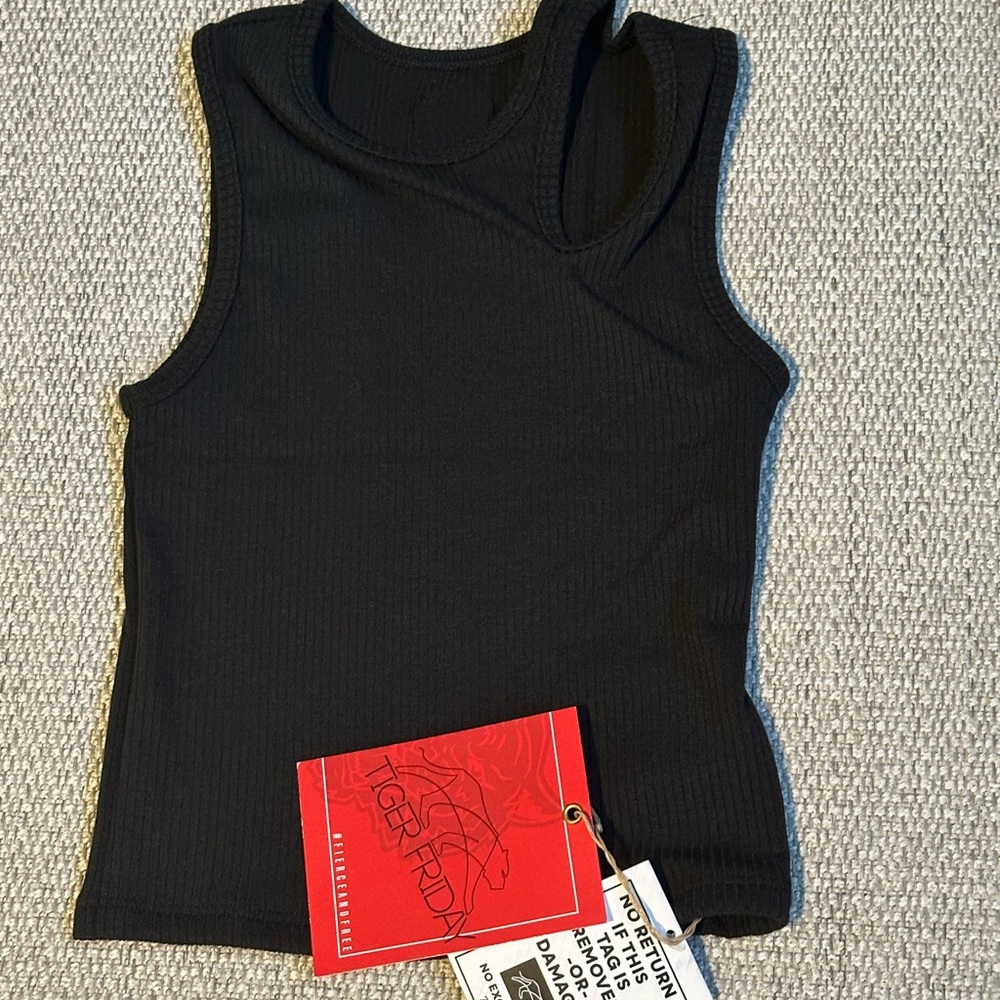 Tiger Friday- Virtue Tank - Black- CL